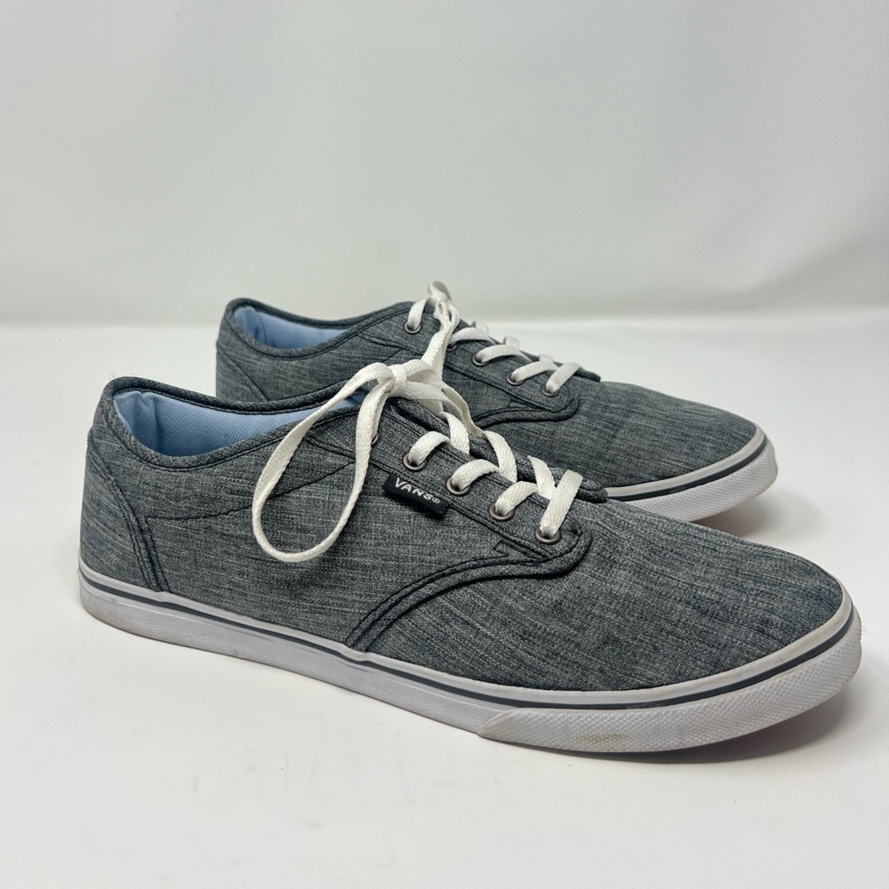 Vans Women's Atwood Low Rock Textile Grey Lace-Up Skate Shoes Women's size 8